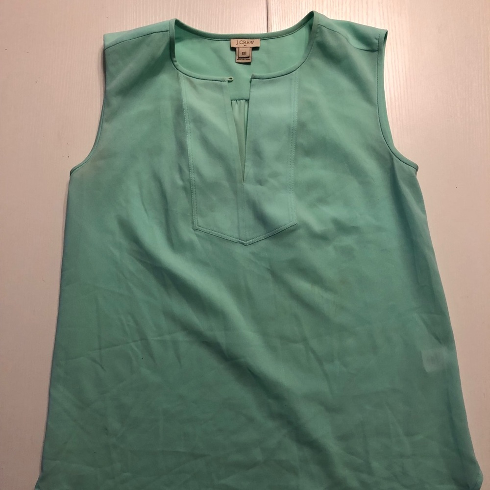 JCrew Light Teal Sleeveless Top